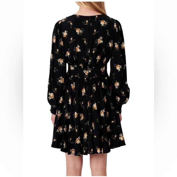 Maje Rasmus Printed Crêpe Skater Dress - Picture 2 of 3